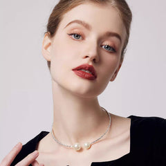 Camille Vintage-Inspired Pearl Choker Necklace