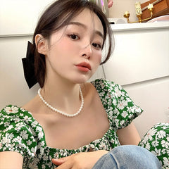 Nicolette Vintage-Inspired Pearl Choker Necklace