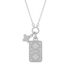 Daphne Brushed Clover Necklace