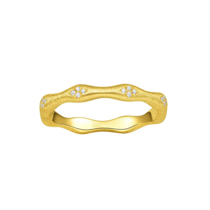 Daphne Vintage-Inspired Pavé Floral Adjustable Ring