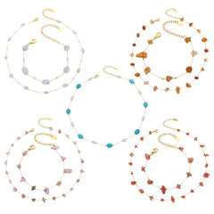 Natural Stone Accent Necklace or Bracelet