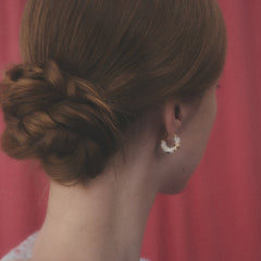 Nadine Vintage-Inspired Enamel Stud Earrings