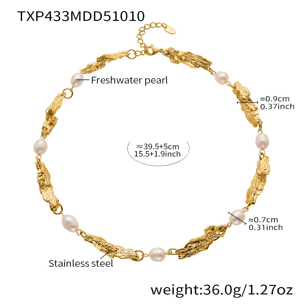 Freshwater Pearl Link Necklace & Bracelet