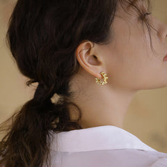 Nadine Organic Hoop Earrings