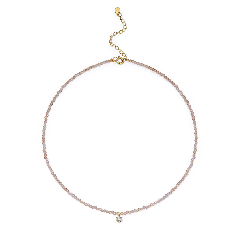 Nadine Pavé Crystal Beaded Necklace
