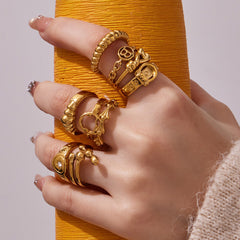 Geometric Openwork Ring