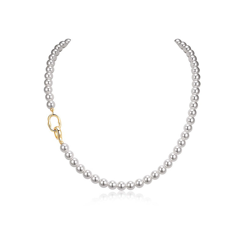 Daphne Vintage-Inspired Pearl Choker Necklace No. 731067
