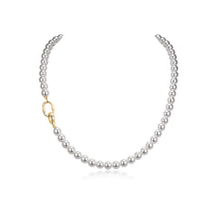 Daphne Vintage-Inspired Pearl Choker Necklace No. 731067
