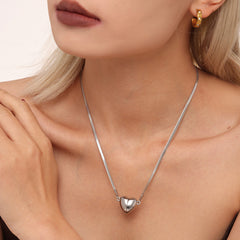 Detachable Magnetic Heart Pendant Necklace