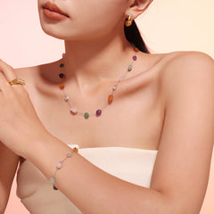 Multicolor Natural Stone Bracelet
