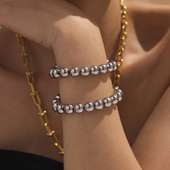 Polished Round Bead Bracelet