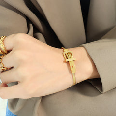 Buckle Snake Chain Necklace & Bracelet