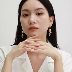 Nadine Vintage-Inspired Pearl Tassel Drop Earrings