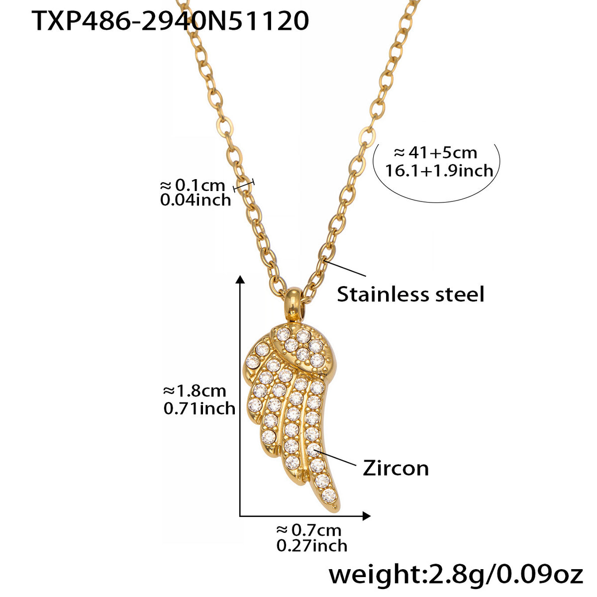 Cubic Zirconia Wing Jewelry