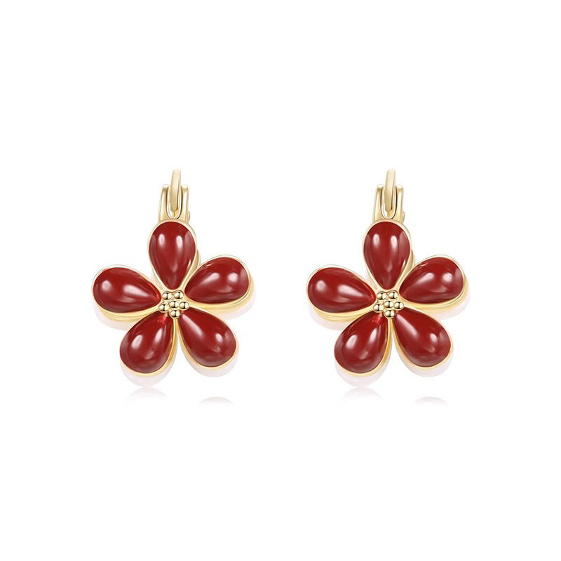 Nicolette Vintage-Inspired Floral Stud Earrings No. 583355