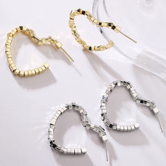 Nicolette Heart Stud Earrings No. 979195