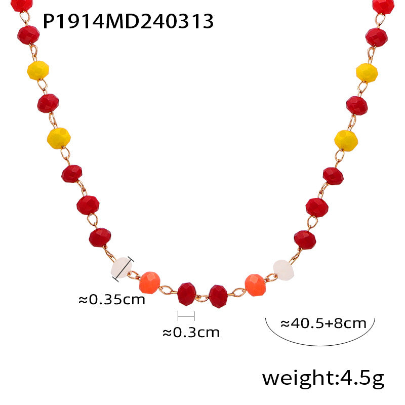Natural Agate Bead Necklace Designs