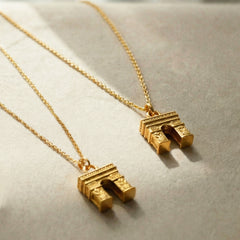 Arc de Triomphe Pendant Stainless Steel Necklace
