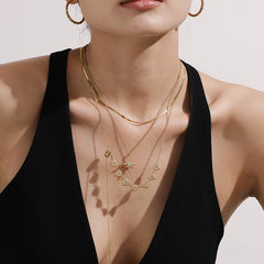 Sparkling Heart Y Necklace or Star Pendant Necklace