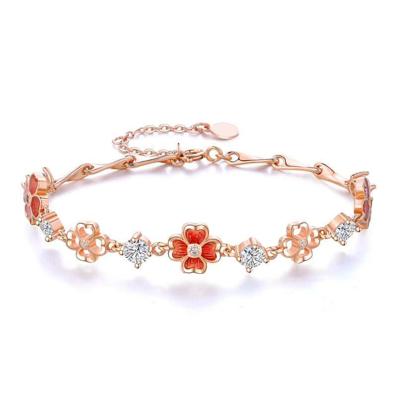 Nadine Dainty Clover Bracelet