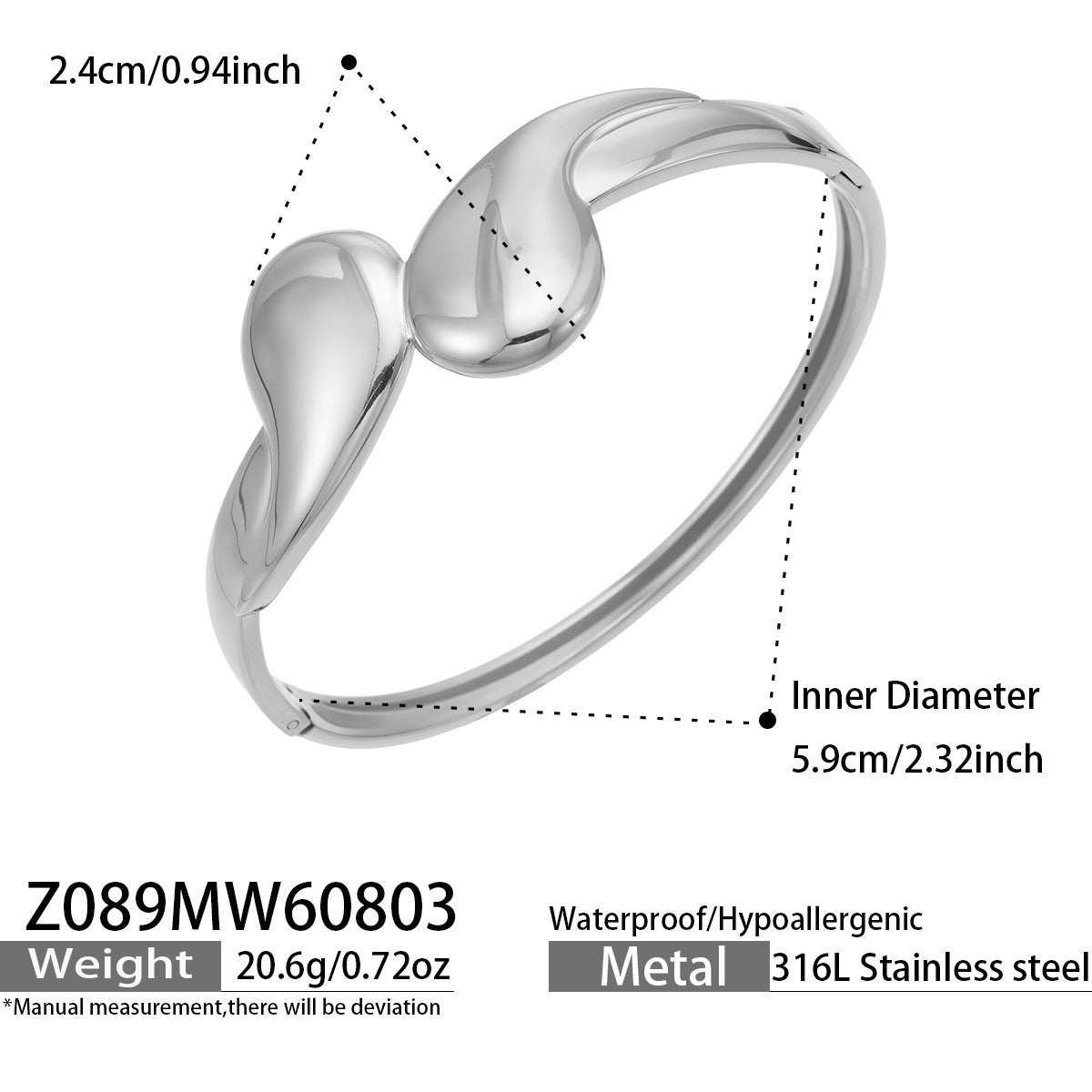 18K Gold-Plated Teardrop and Link Bangle Designs