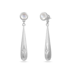 Convertible Starburst Teardrop Stud Earrings