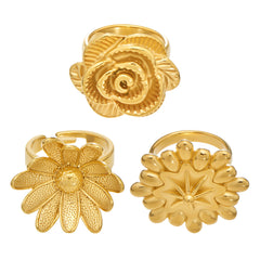 Sculptural Flower Statement Ring