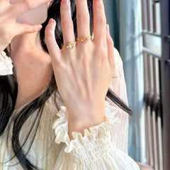 Camille Dainty Heart Adjustable Ring