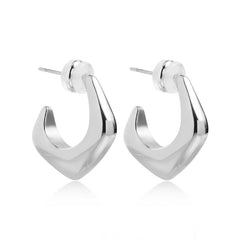 Nadine Minimalist Teardrop Hoop Earrings