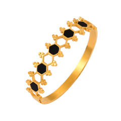 Acrylic Hexagon Openwork Bangle