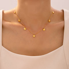 18K Gold-Plated Scallop Charm Necklace