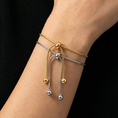 Gold-Tone Adjustable Snake Chain Bracelet