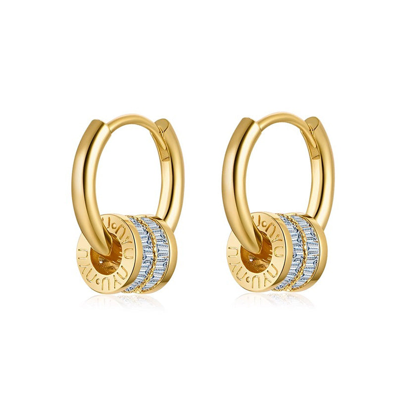Camille Vintage-Inspired Pavé Stud Earrings No. 303931