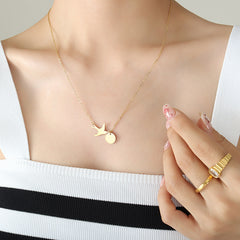 Gold-Tone Swallow Y Pendant Necklace