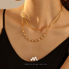 Heart Halo Cubic Zirconia Necklace