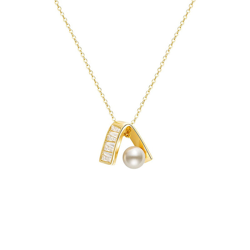 Camille Vintage-Inspired Pearl Pendant Necklace