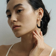 Camille Vintage-Inspired Wood Stud Earrings