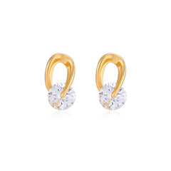 Daphne Pavé Stud Earrings No. 330107