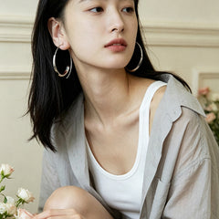 Camille Vintage-Inspired Hoop Earrings No. 841531