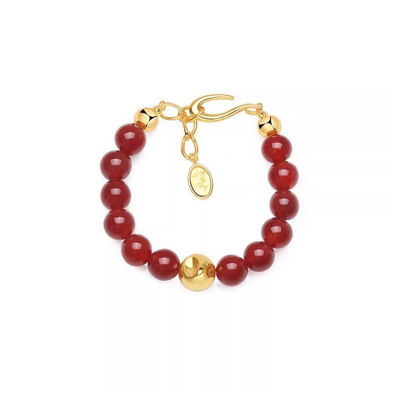 Nadine Red Agate Bracelet