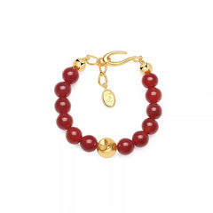 Nadine Red Agate Bracelet