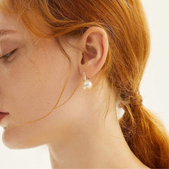 Daphne Vintage-Inspired Pearl Pavé Stud Earrings