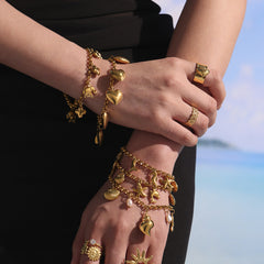 Heart Charm Bracelet & Pendants