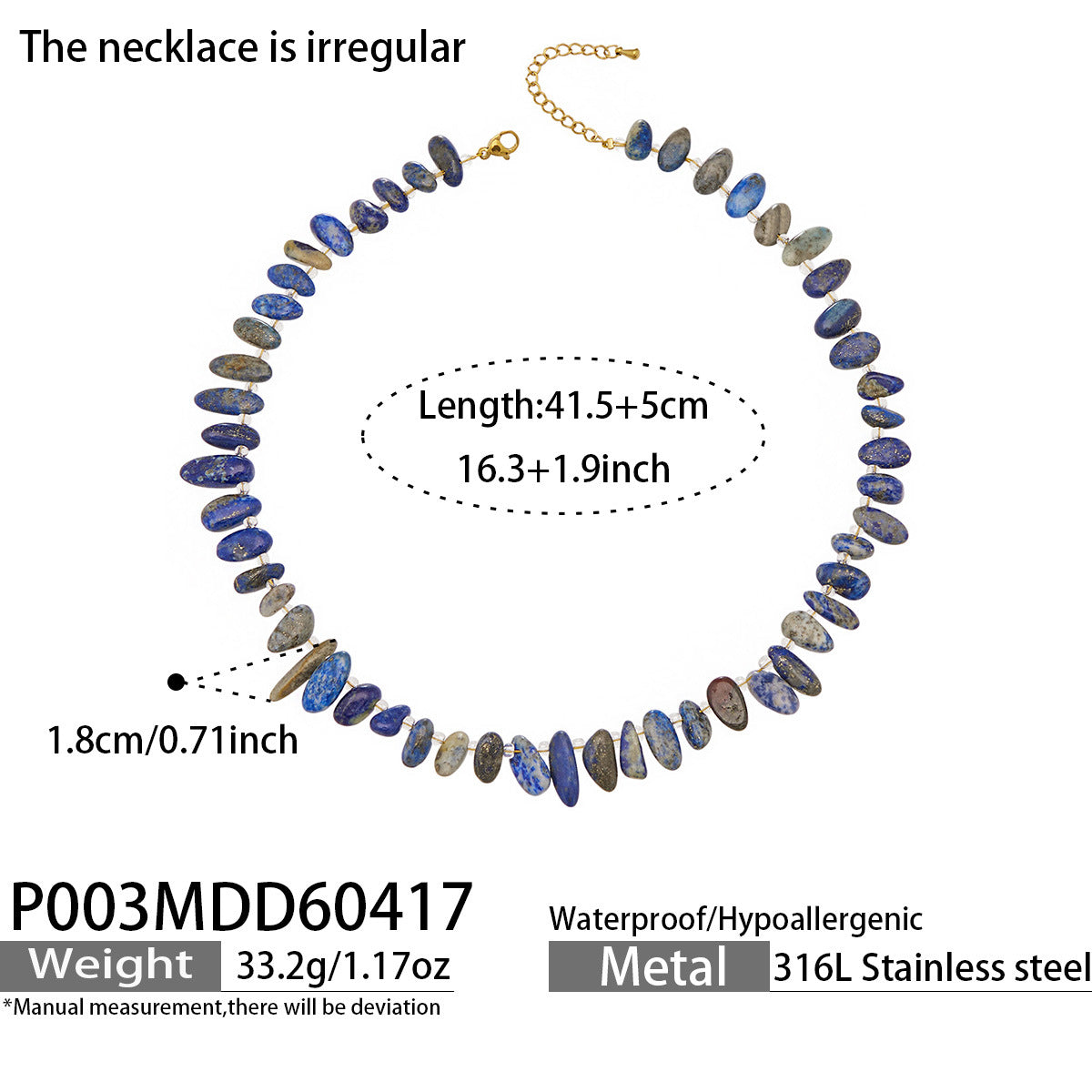 Lapis & Natural Stone Beaded Necklaces