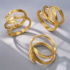 Multi-Line Open Cuff Bracelet Designs