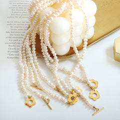 Freshwater Pearl Toggle Necklace or Bracelet