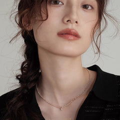 Nadine Pavé Crystal Beaded Necklace