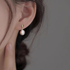 Nicolette Brushed Sphere Stud Earrings