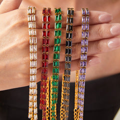 Gold-Tone Faceted Stone Y-Shaped Necklace