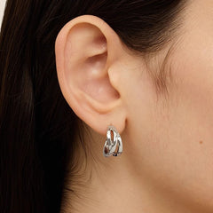 Nadine Wave Hoop Earrings